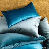 Schumacher Venetian Silk Velvet Ocean Fabric