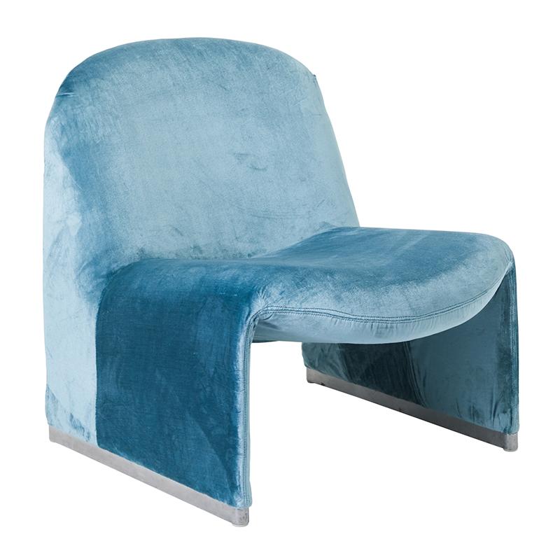 Schumacher Venetian Silk Velvet Ocean Fabric