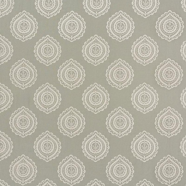 Schumacher Olana Linen Embroidery Haze Fabric