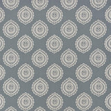 Schumacher Olana Linen Embroidery Slate Fabric