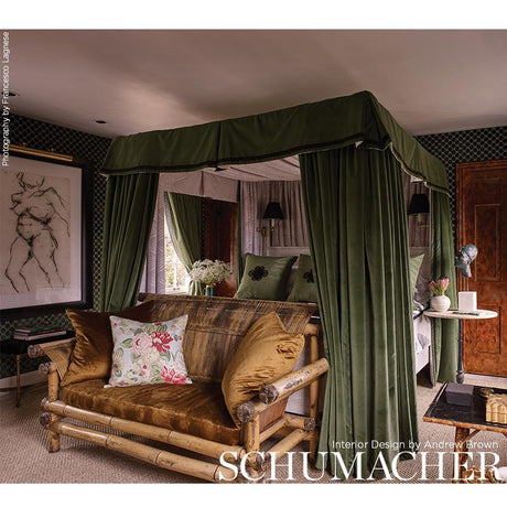 Schumacher Gainsborough Velvet Hunter Fabric