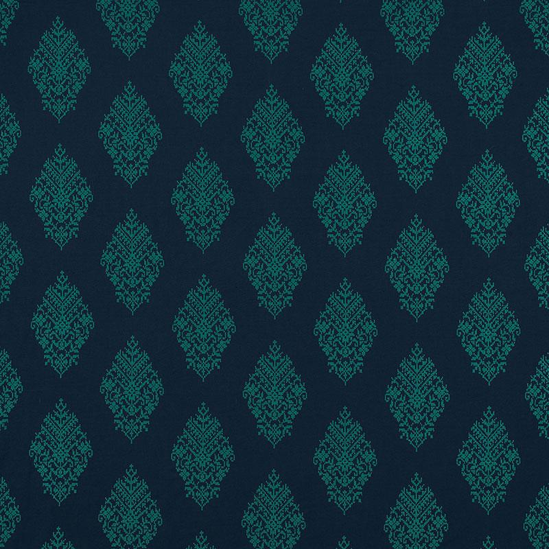Schumacher Zinda Embroidery Aegean Fabric