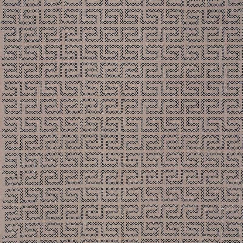 Schumacher A Maze Embroidery Stone Fabric