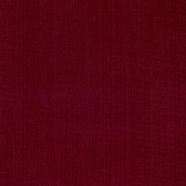 Schumacher Antique Strie Velvet Red Fabric