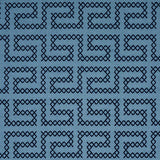 Schumacher A Maze Embroidery Cadet Fabric