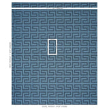 Schumacher A Maze Embroidery Cadet Fabric