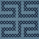Schumacher A Maze Embroidery Cadet Fabric