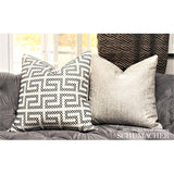 Schumacher A Maze Embroidery Cadet Fabric