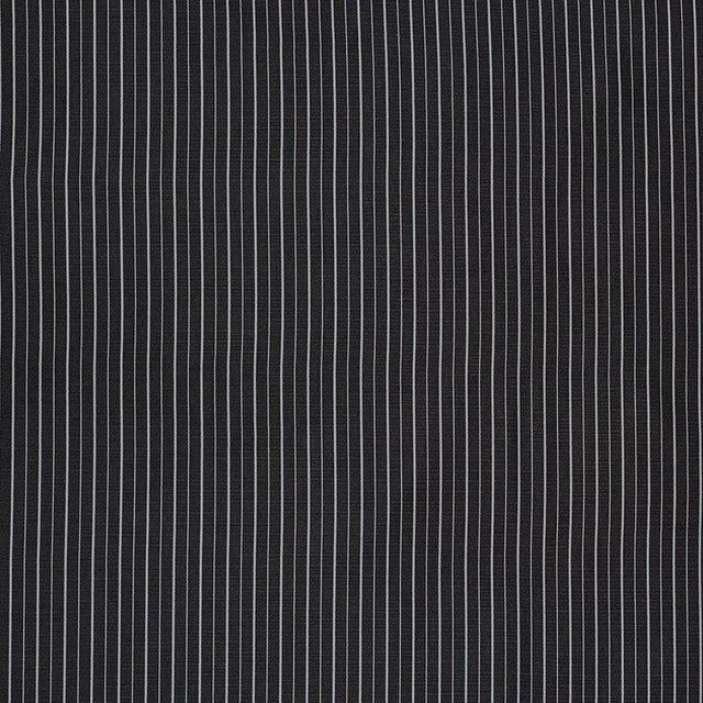 Schumacher Ostia Stripe Indoor/Outdoor Black & White Fabric