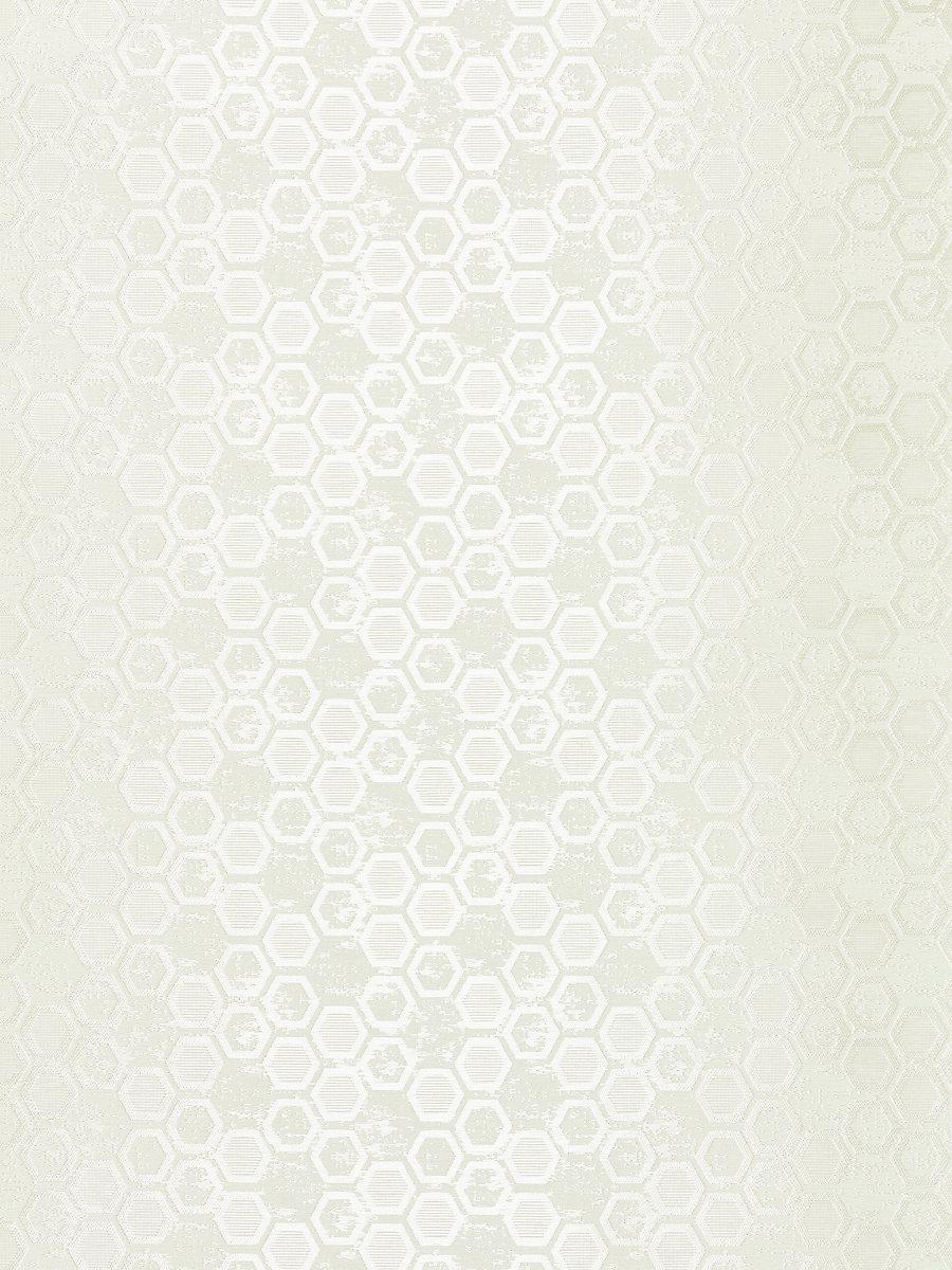 Scalamandre Hexagon Inspiration Ivory Wallpaper