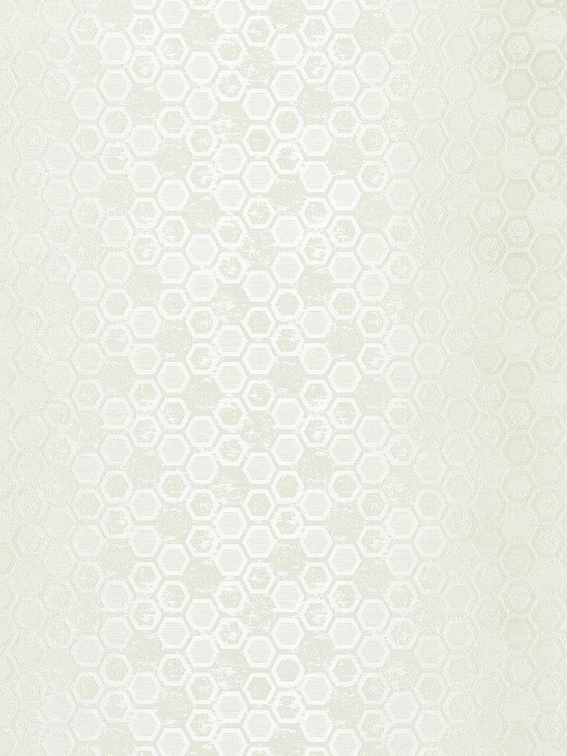 Scalamandre Hexagon Inspiration Ivory Wallpaper