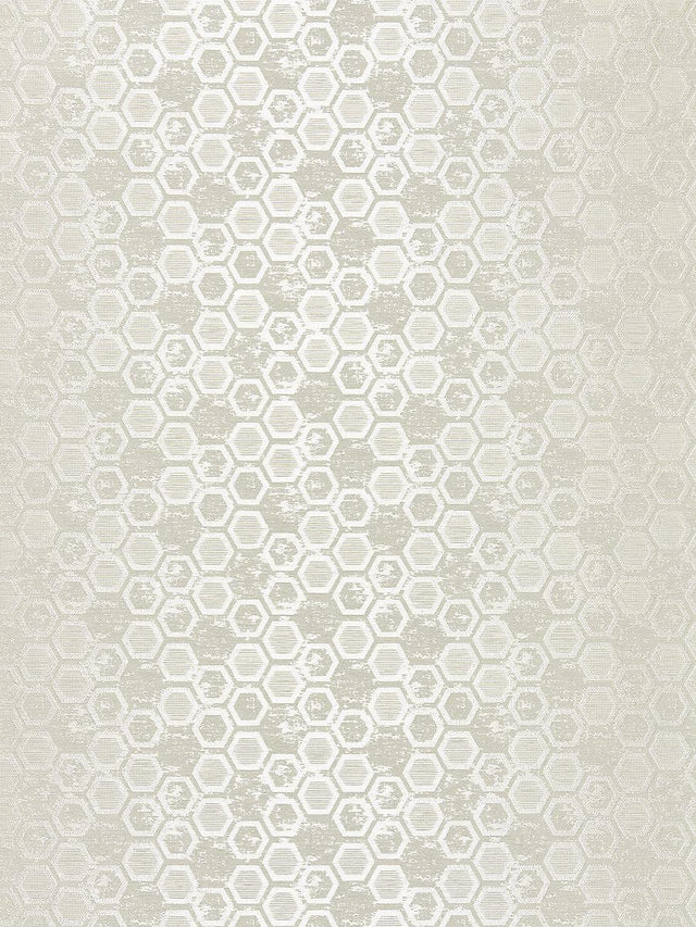 Scalamandre Hexagon Inspiration Stone Wallpaper
