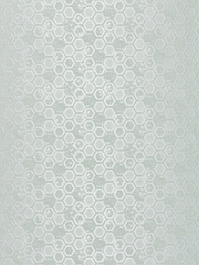 Scalamandre Hexagon Inspiration Mist Wallpaper