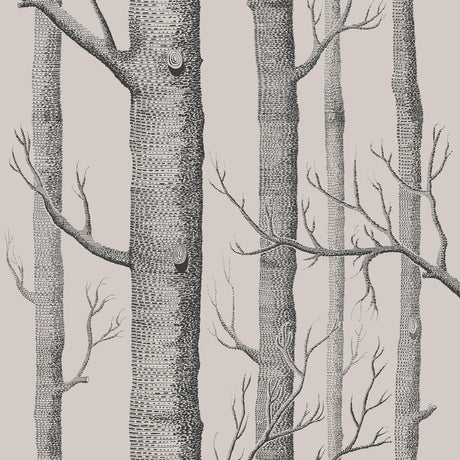 Cole & Son WOODS LINEN/CHARCOAL Wallpaper