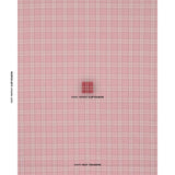 Schumacher Check Rustique Cranberry Fabric