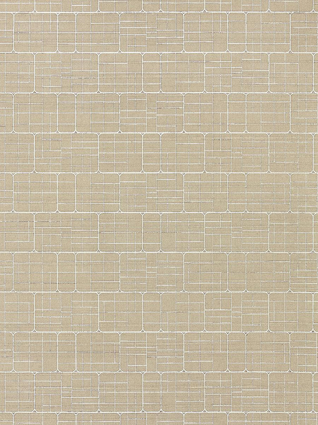 Scalamandre Mechanical Workmanship Creme Wallpaper