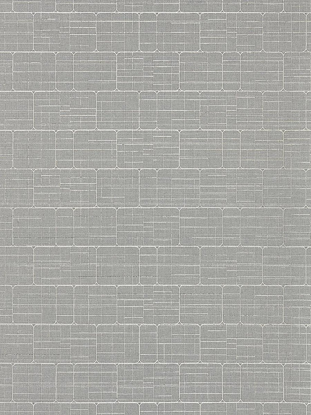 Scalamandre Mechanical Workmanship Gunmetal Wallpaper