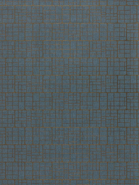 Scalamandre Mechanical Workmanship Sapphire Wallpaper