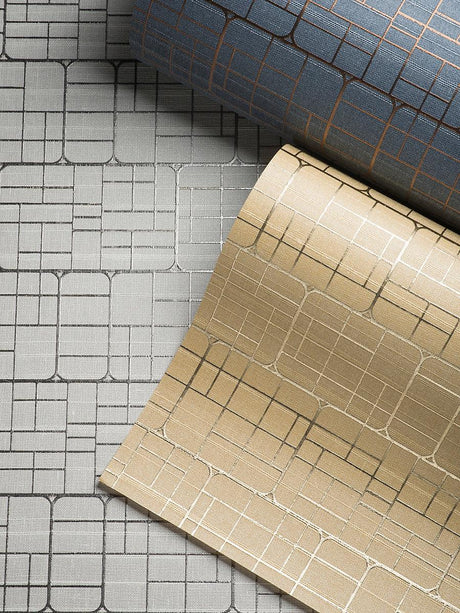 Scalamandre Mechanical Workmanship Copper Wallpaper