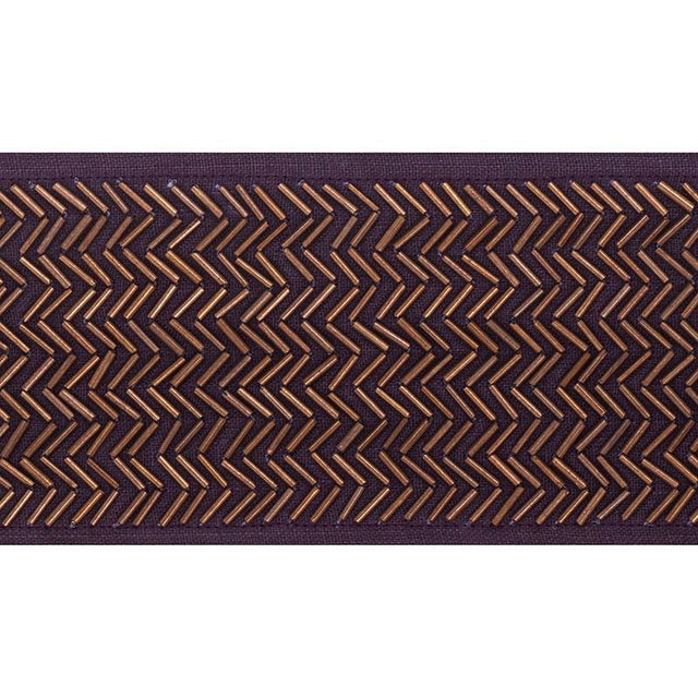 Schumacher Hayworth Tape Aubergine Trim