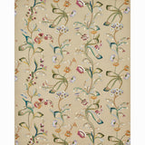 Schumacher Vanessa Embroidery Chamois/Multi Fabric