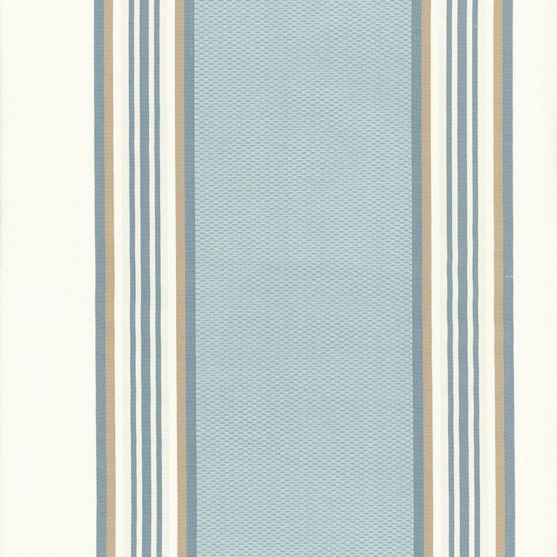 Schumacher Ava Silk Stripe Cornflower Fabric