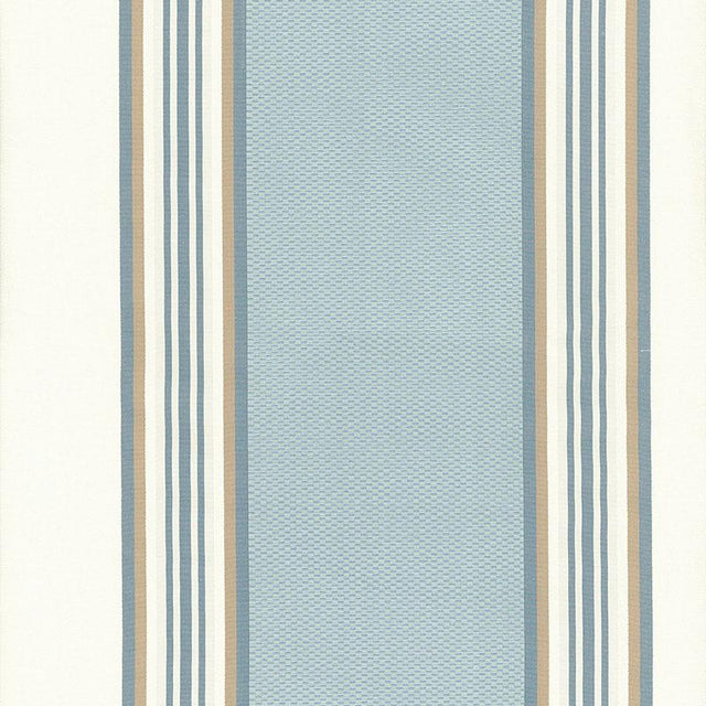 Schumacher Ava Silk Stripe Cornflower Fabric
