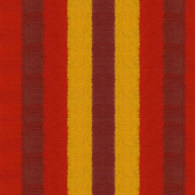 Schumacher Kareena Ikat Stripe Henna Fabric