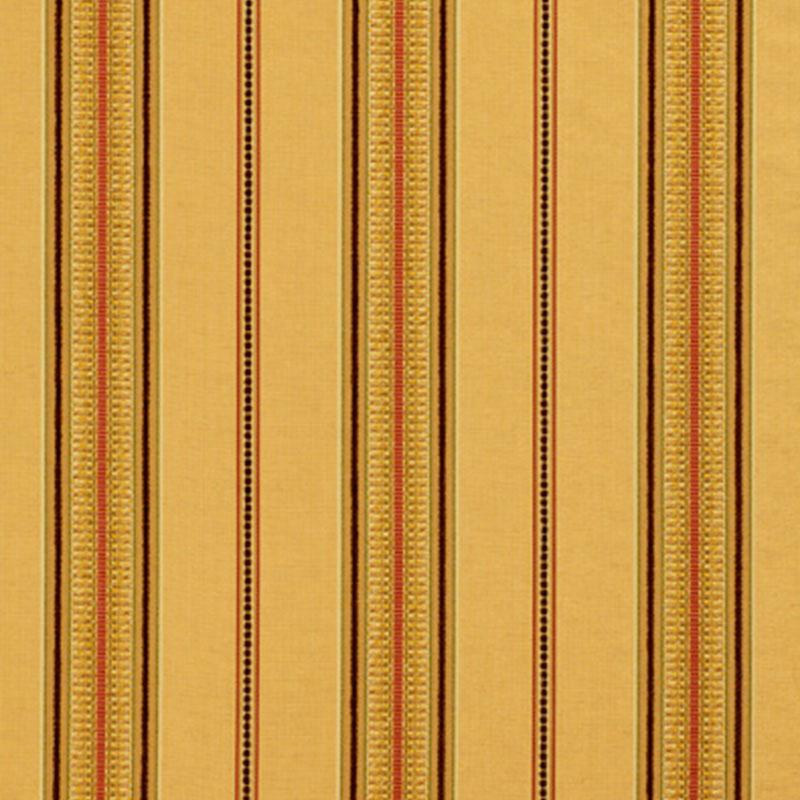 Schumacher Sinclair Chenille Stripe Camel Fabric
