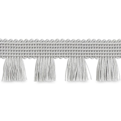 Schumacher Bell Fringe Silver Trim