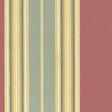 Schumacher Vivien Silk Stripe Rouge Fabric