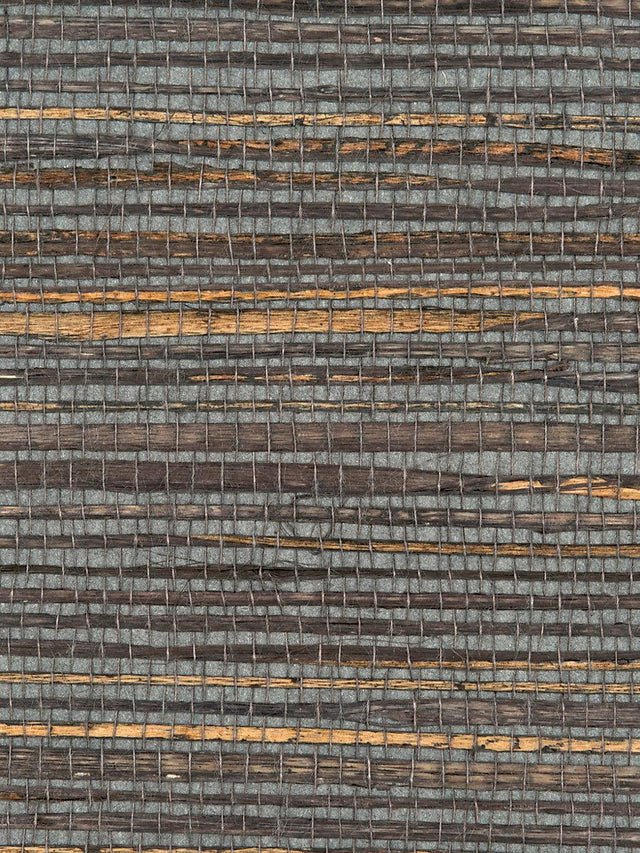 Scalamandre Beach Haven Charcoal Wallpaper