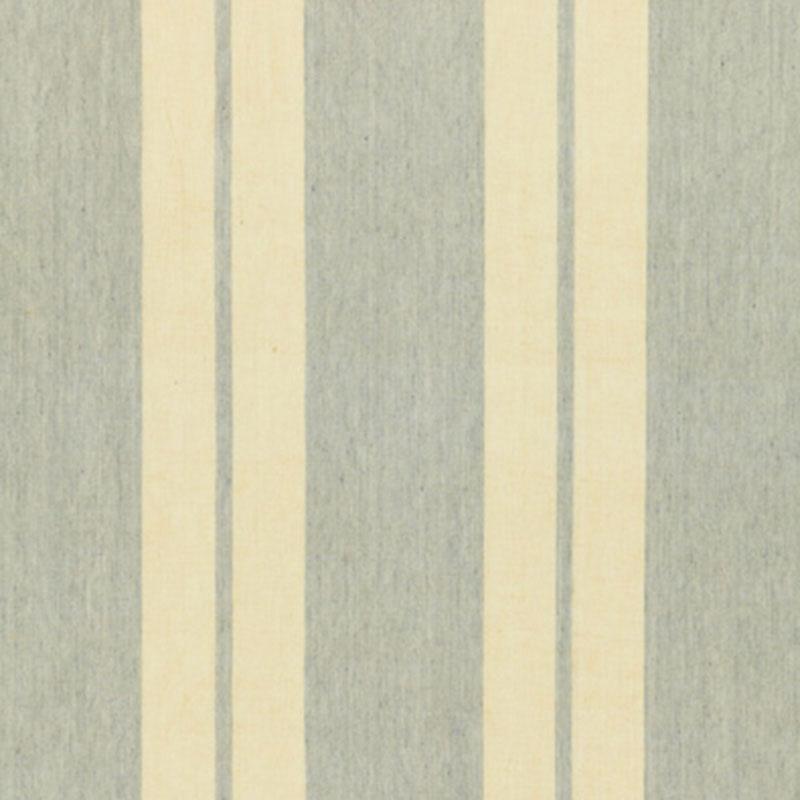 Schumacher Topsail Linen Stripe Sky Blue Fabric