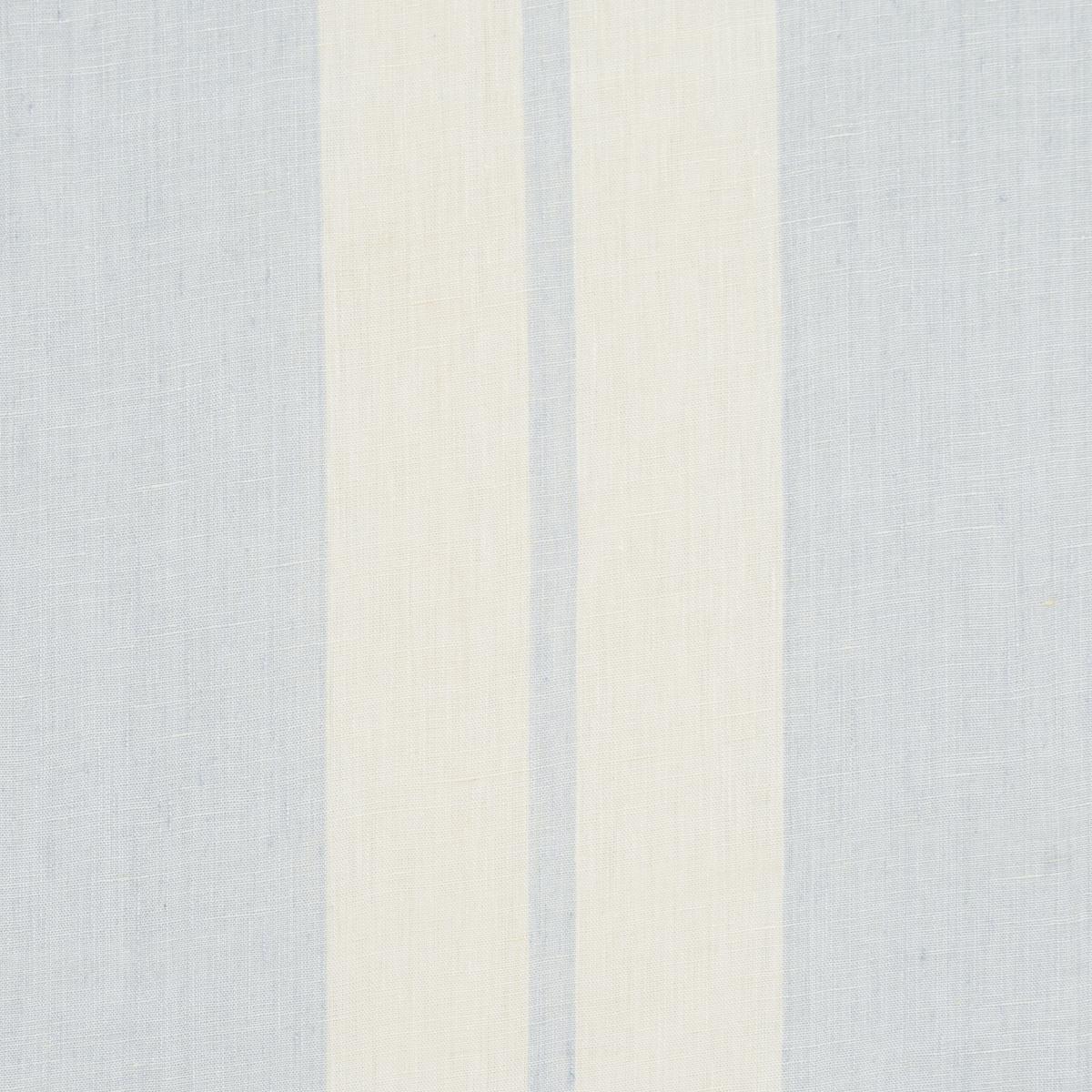Schumacher Topsail Linen Stripe Sky Blue Fabric