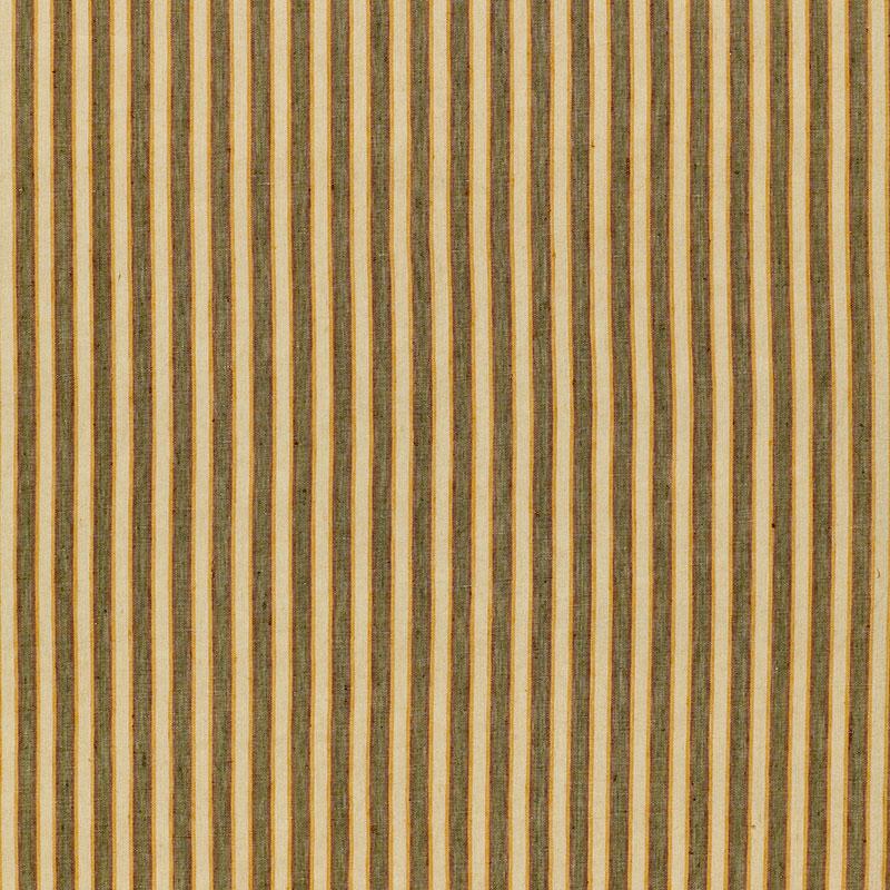 Schumacher Wainscott Linen Stripe Azure Fabric