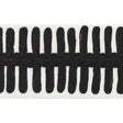 Schumacher Black On Ivory Castille Tape