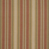 Schumacher Edgemere Stripe Indian Red Fabric