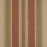 Schumacher Edgemere Stripe Indian Red Fabric