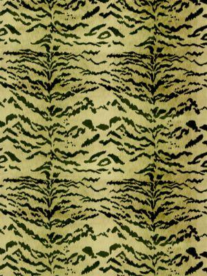Old World Weavers Tiger Lao Hau Ii Green & Black Upholstery Fabric