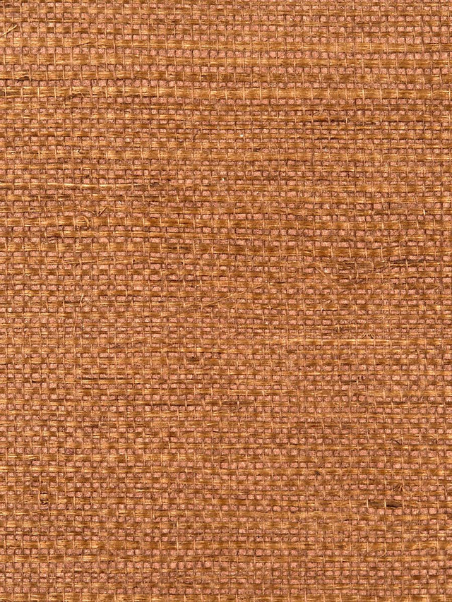 Scalamandre Simply Sisal Cinnabar Wallpaper