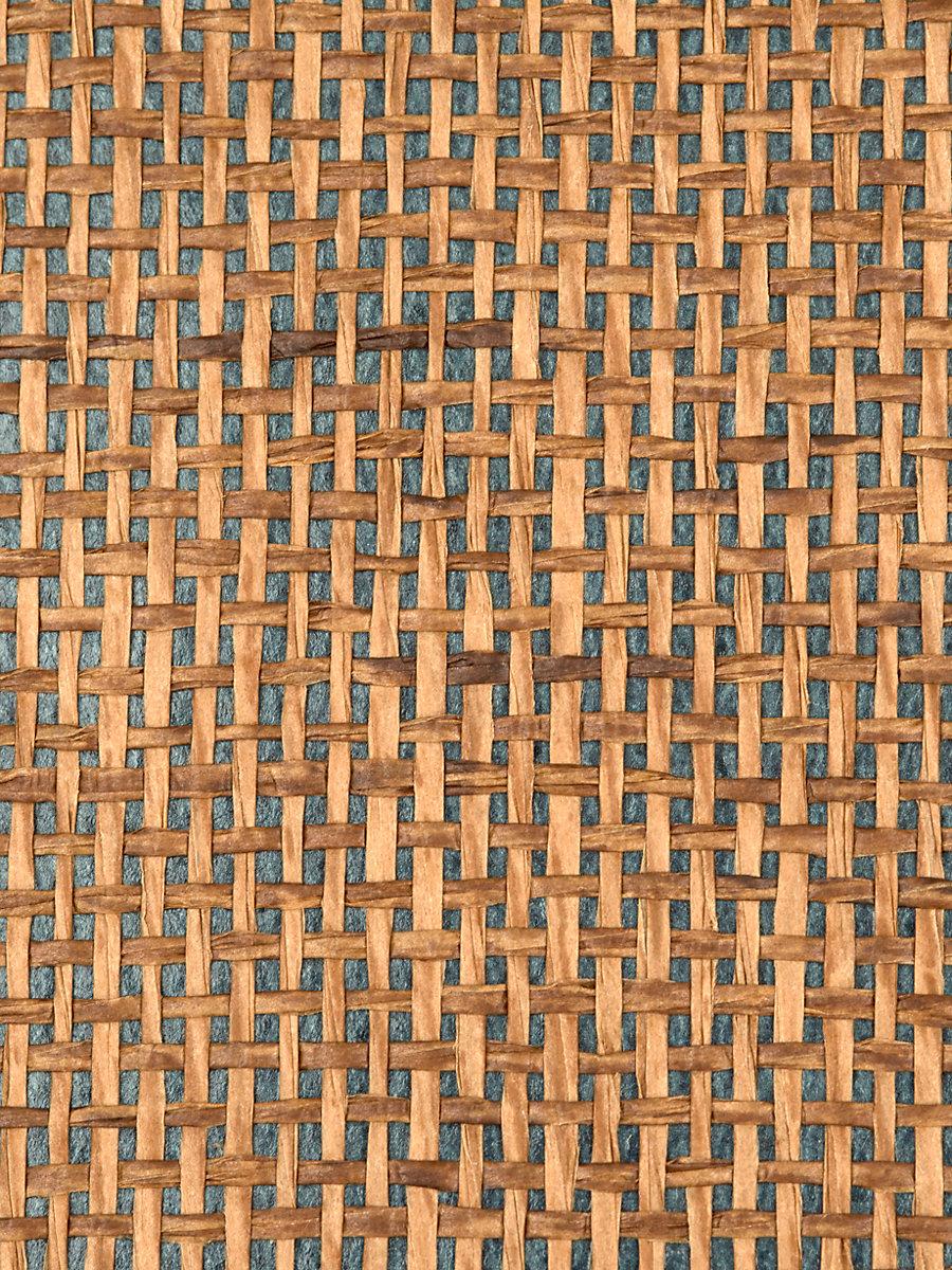 Scalamandre Woodland Weave Blue Wallpaper