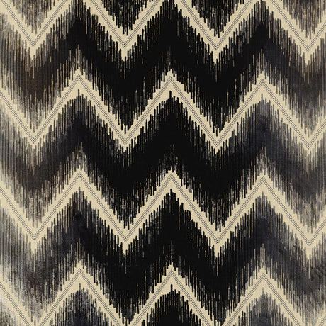 Schumacher Shock Wave Platinum & Jet Fabric