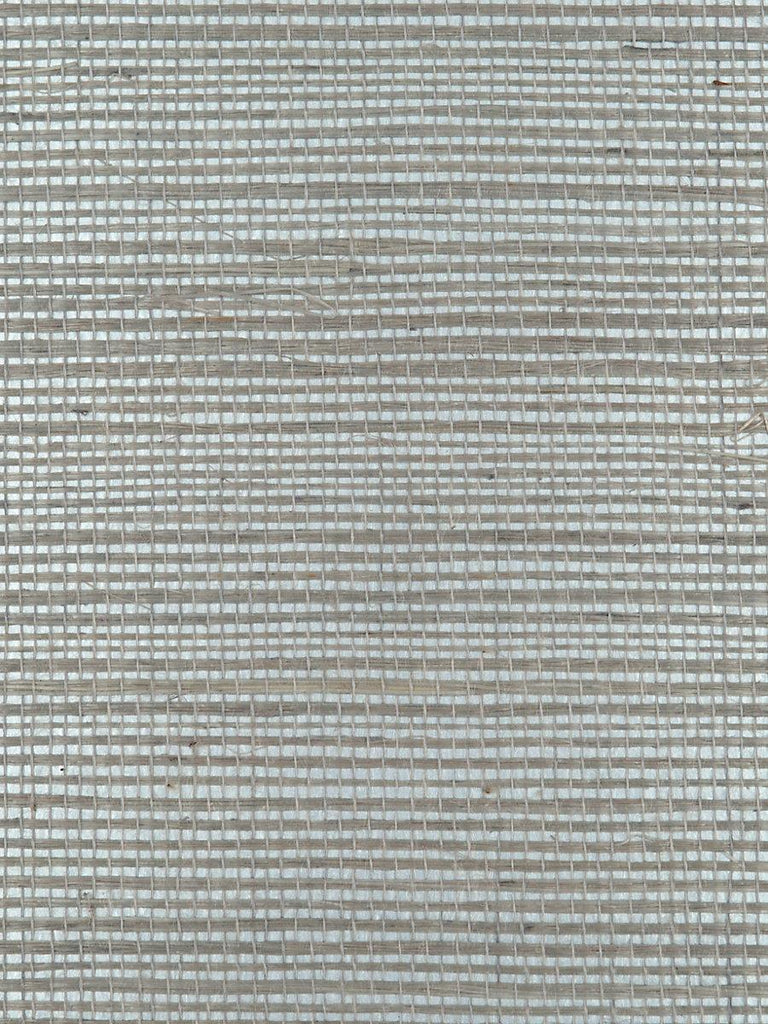 Scalamandre SULTRY SISAL SILVER Wallpaper