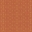 Schumacher Chinois Fret Cinnabar / Gold Fabric