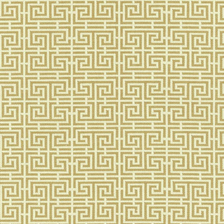 Schumacher Chinois Fret Camel / Cream Fabric