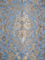 Scalamandre Luigi Xv Damask Blue Topaz Fabric