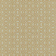 Schumacher Chinois Fret Tobacco / Aqua Fabric