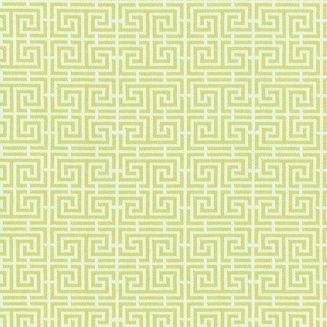 Schumacher Chinois Fret Celadon / Ivory Fabric