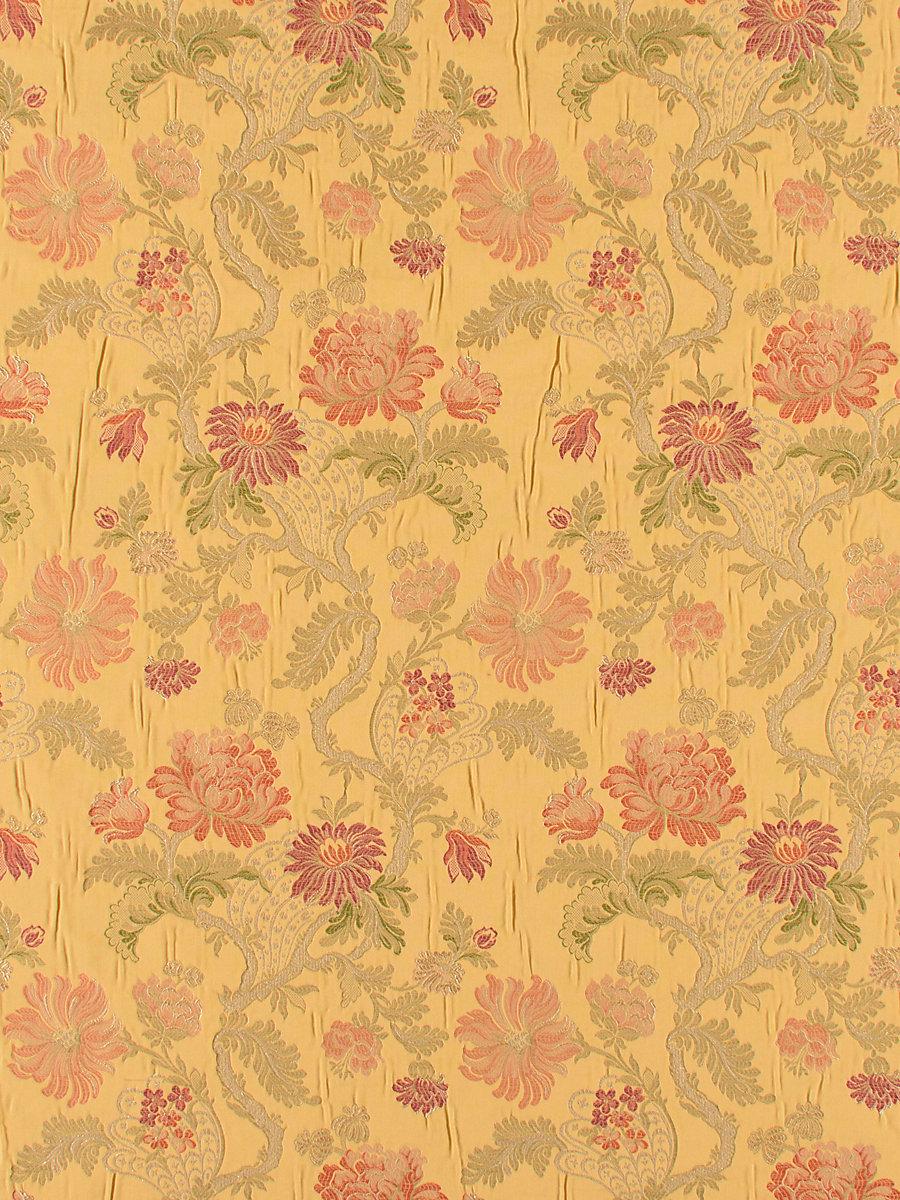 Scalamandre Palazzo Pamphily Lampas Golden Spice Fabric