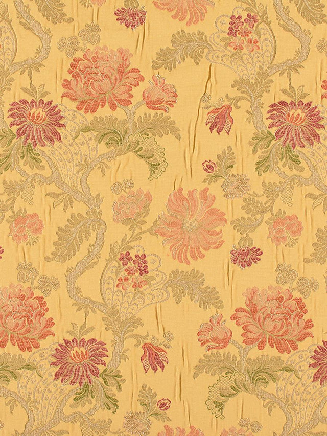 Scalamandre Palazzo Pamphily Lampas Golden Spice Fabric